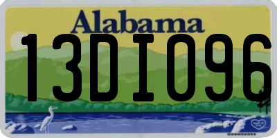 AL license plate 13DI096