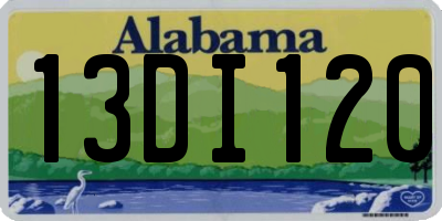 AL license plate 13DI120