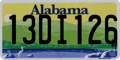 AL license plate 13DI126