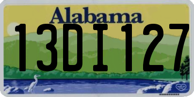 AL license plate 13DI127