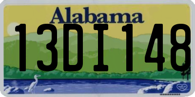 AL license plate 13DI148