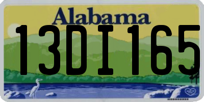 AL license plate 13DI165