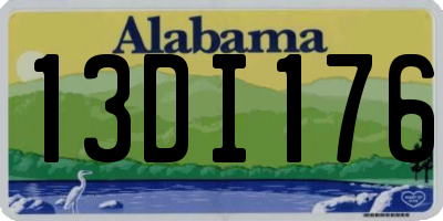 AL license plate 13DI176