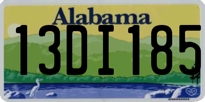 AL license plate 13DI185