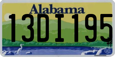 AL license plate 13DI195