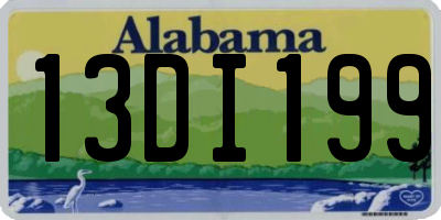 AL license plate 13DI199