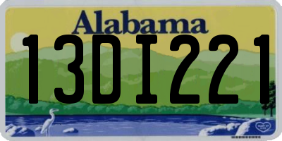 AL license plate 13DI221
