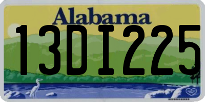 AL license plate 13DI225