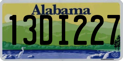AL license plate 13DI227