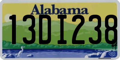AL license plate 13DI238