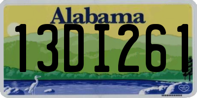 AL license plate 13DI261
