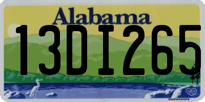 AL license plate 13DI265