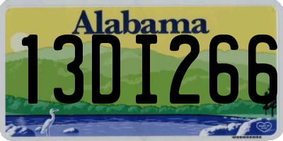 AL license plate 13DI266