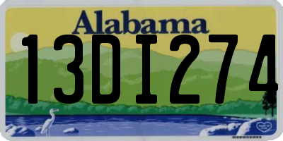 AL license plate 13DI274