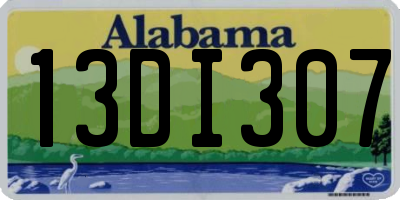 AL license plate 13DI307