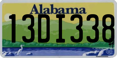 AL license plate 13DI338
