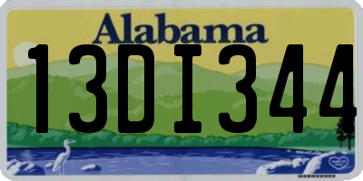 AL license plate 13DI344