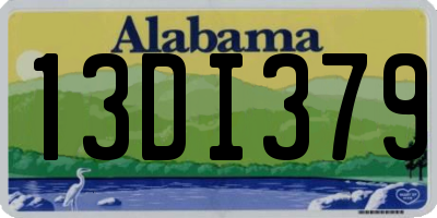 AL license plate 13DI379