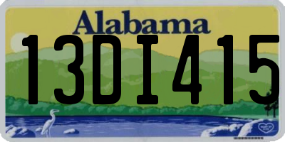 AL license plate 13DI415