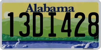 AL license plate 13DI428