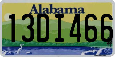 AL license plate 13DI466