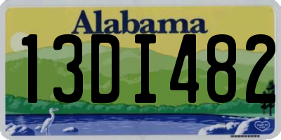 AL license plate 13DI482