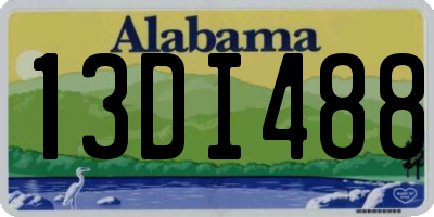 AL license plate 13DI488