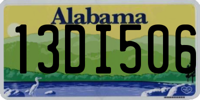AL license plate 13DI506