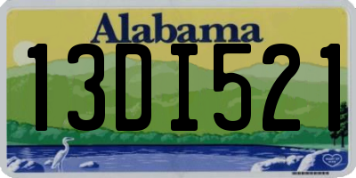 AL license plate 13DI521