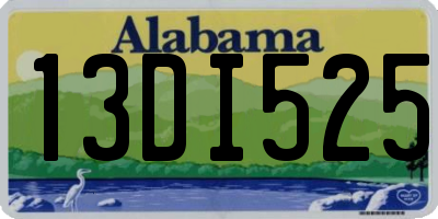 AL license plate 13DI525