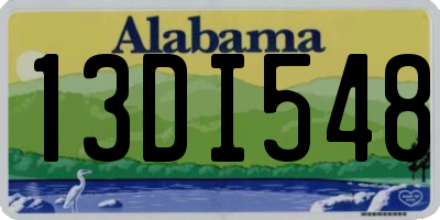 AL license plate 13DI548