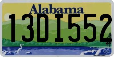 AL license plate 13DI552