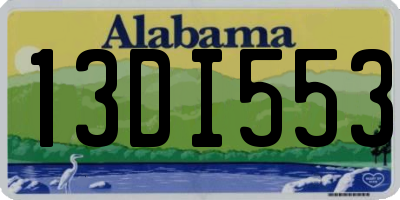 AL license plate 13DI553