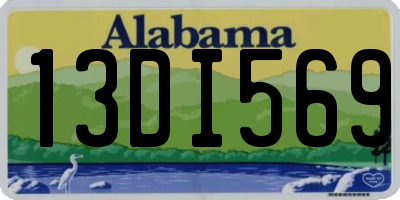 AL license plate 13DI569