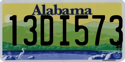 AL license plate 13DI573