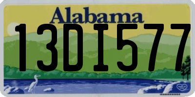 AL license plate 13DI577