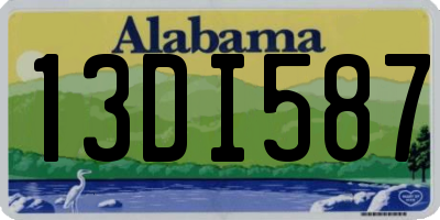 AL license plate 13DI587
