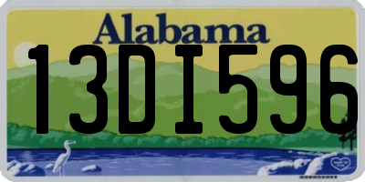 AL license plate 13DI596