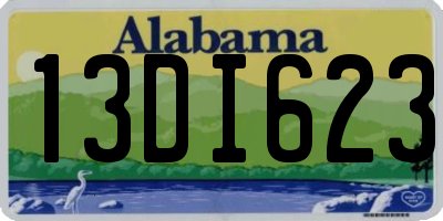 AL license plate 13DI623