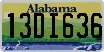 AL license plate 13DI636