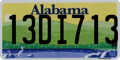 AL license plate 13DI713