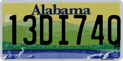 AL license plate 13DI740