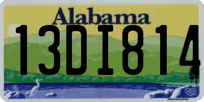 AL license plate 13DI814