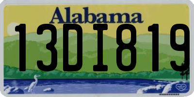 AL license plate 13DI819