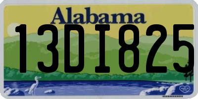 AL license plate 13DI825