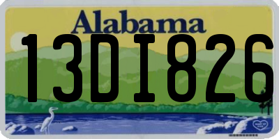 AL license plate 13DI826