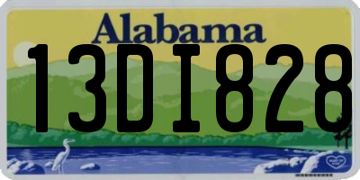 AL license plate 13DI828