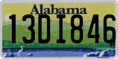 AL license plate 13DI846