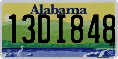 AL license plate 13DI848