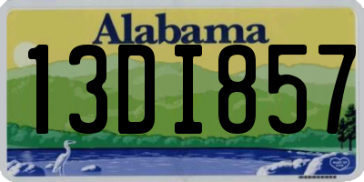 AL license plate 13DI857